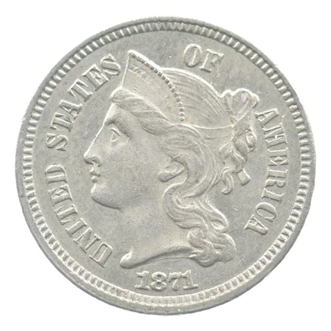 1871 Three Cent Nickel *3731