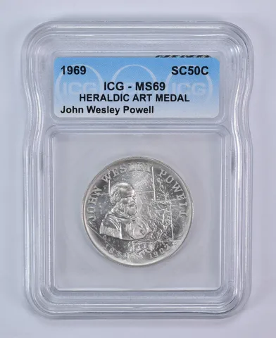1969 So Called Half Dollar John Wesley Powell MS69 ICG