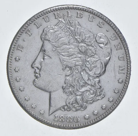 Better 1880-S Morgan Silver Dollar - 90% US Coin - Nice Coin *487