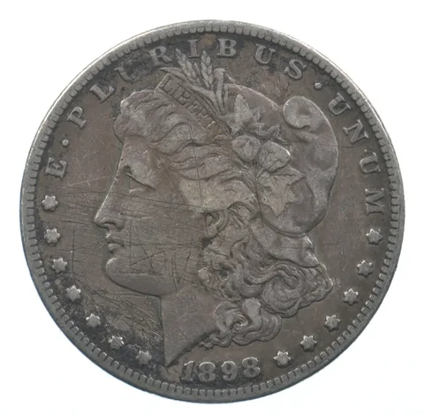 Early - 1898-S Morgan Silver Dollar - 90% US Coin *480