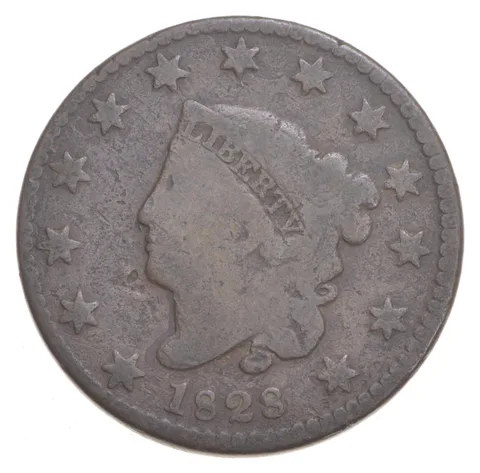 1828 Matron Head Large Cent - Small Date a0298
