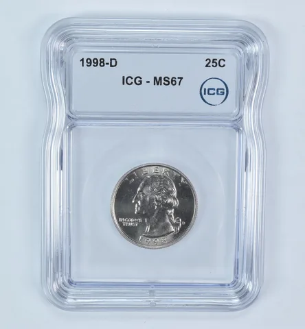1998-D Washington Quarter MS67 ICG