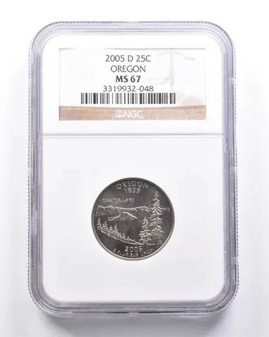 MS67 2005-D Washington State Quarter Oregon NGC *6301