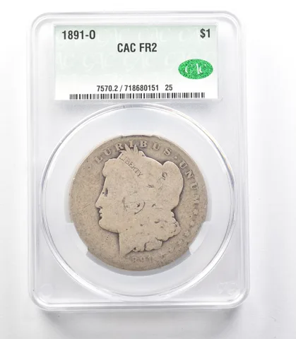 1891-O Morgan Silver Dollar FR2 CAC Lowball *3324