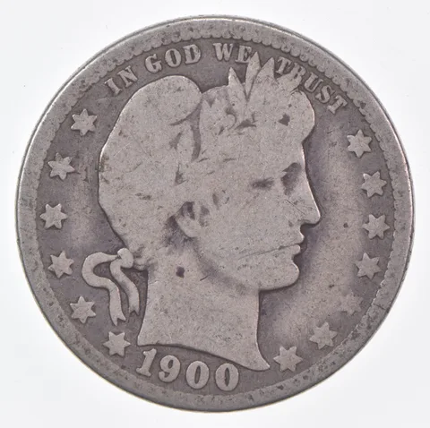 1900-O Barber Quarter Average Circ