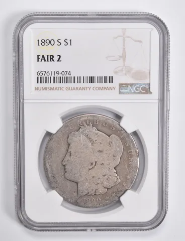 FAIR 2 1890-S Morgan Silver Dollar NGC Lowball Low Ball *4636