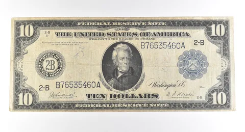 1914 $10 New York NY FRN Large Note Blue Seal *2799