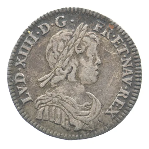 1644 A France 1/12 Ecu Louis XIV *6461