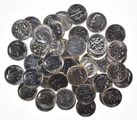 (50) 1956 Roosevelt Dime Proof 90% Silver ROLL