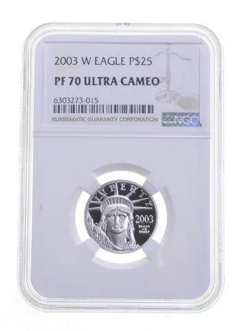 PF70 UCAM 2003-W $25 American Platinum Eagle - Graded NGC *6045