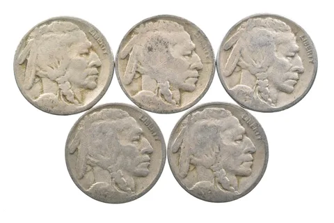 BETTER Lot 1928-S 1929-D 1929-S 1929-S 1929-S Buffalo Nickel Collection *095