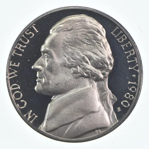 1980-S Jefferson Nickel Proof