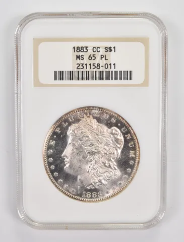 MS65 PL 1883-CC Morgan Silver Dollar - Graded NGC a9968