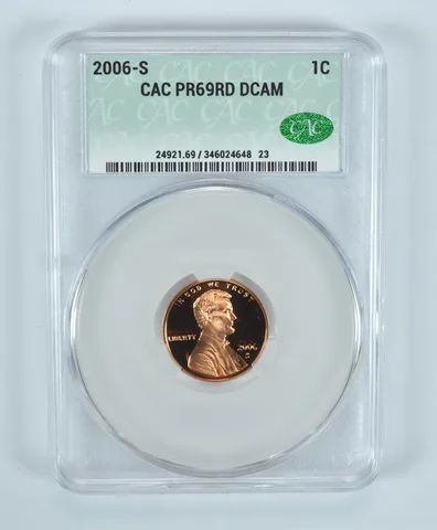 2006-S Lincoln Memorial Cent PR69 RD DCAM CAC CACg
