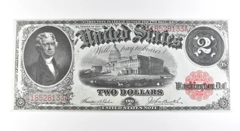 1917 $2 Legal Tender Large Note Red Seal *2666