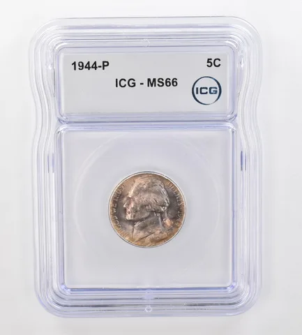 1944-P Jefferson Nickel MS66 ICG Beautiful Tone *0893