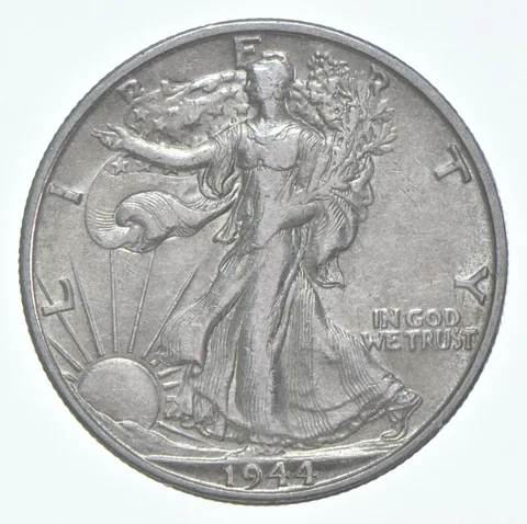 CHAU 1944-S Walking Liberty Half Dollar Choice AU 90% Silver (1pc)