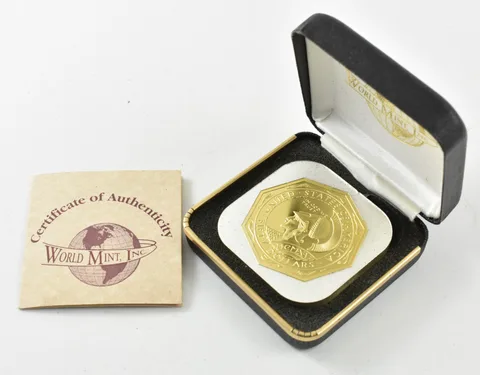 1915 S Panama Pacific Quarter Pound Silver Octagon World Mint Inc Box/CoA *2866