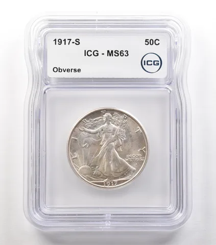 1917-S Walking Liberty Half Dollar Obverse MS63 ICG *5265