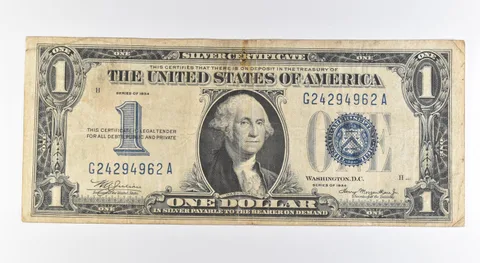 1934 $1 Silver Certificate Blue Seal *0411