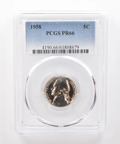 1958 Jefferson Nickel PR66 PCGS Beautiful Tone *1890