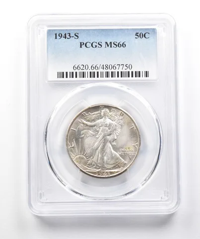 1943-S Walking Liberty Half Dollar MS66 PCGS a1180