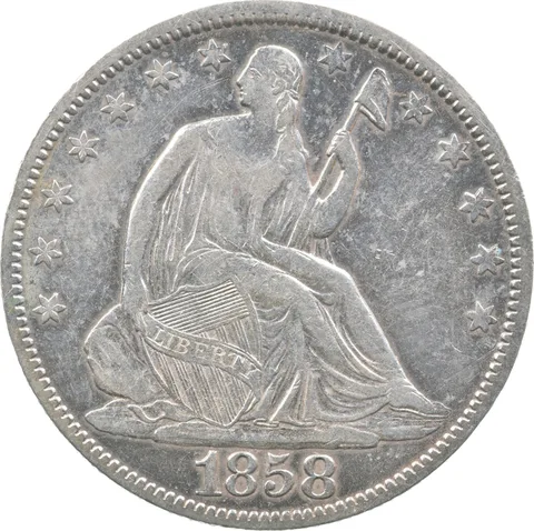1858 Seated Liberty Half Dollar *5550