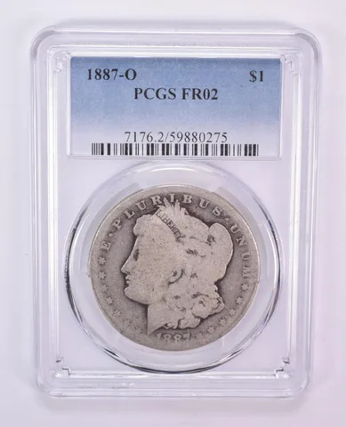 1887-O Morgan Silver Dollar FR02 PCGS Blue Label Lowball