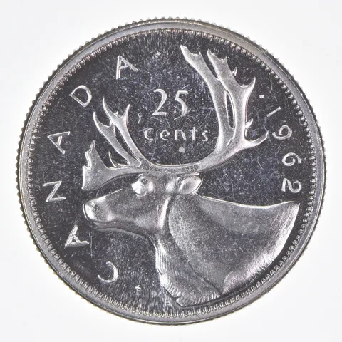 Better Date - 1962 Canada 25 Cents World Coin- Silver *306