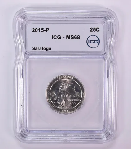 2015-P Washington Quarter ATB Saratoga MS68 ICG