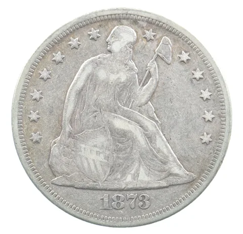 1873 Seated Liberty Silver Dollar *3612