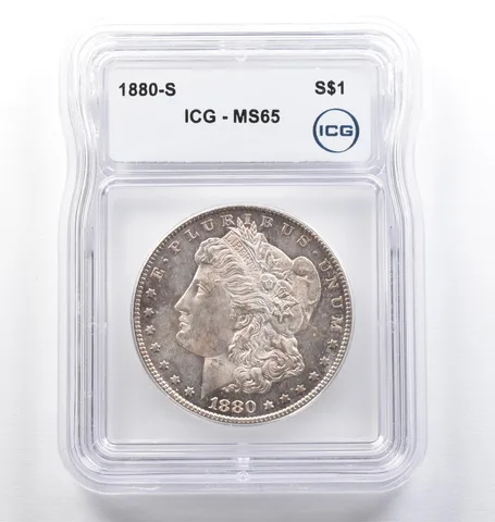 1880-S Morgan Silver Dollar MS65 ICG *9481