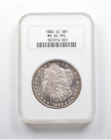 MS64 DPL 1883-CC Morgan Silver Dollar NGC *8128