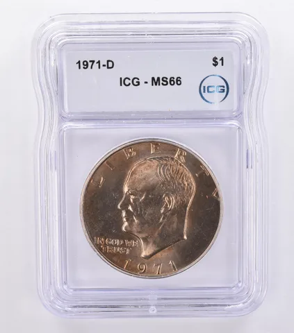 1971-D Eisenhower $1 MS66 ICG Beautiful Tone *8705