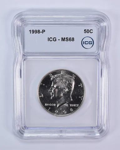 1998-P Kennedy Half Dollar MS68 ICG