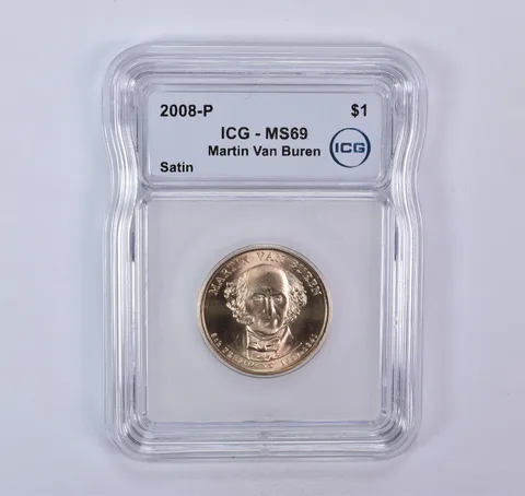 2008-P Presidential $1 Martin Van Buren SMS Satin MS69 ICG