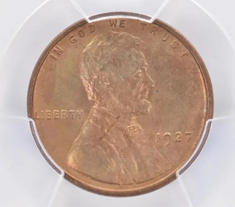 1927 Lincoln Wheat Cent MS63 BN PCGS Beautiful Tone *2577
