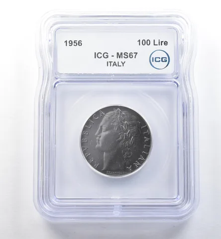 1956 Italy 100 Lire MS67 ICG *2579