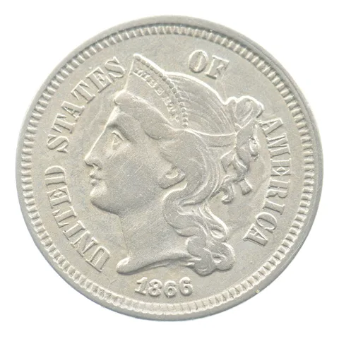 1866 Three Cent Nickel *3732