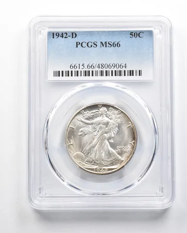MS66 1942-D Walking Liberty Half Dollar PCGS *3332