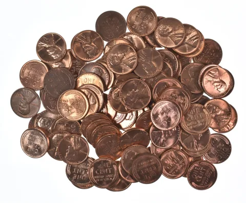 Lot Of (100) 1950-1958 Gem BU Red Lincoln Wheat Cent Lot Collection *561