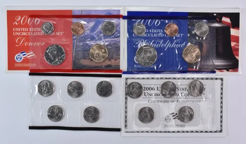 2006 Mint Set with Original Envelopes & Flatpacks (20 coins)