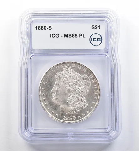 1880-S Morgan Silver Dollar MS65 PL ICG *6022