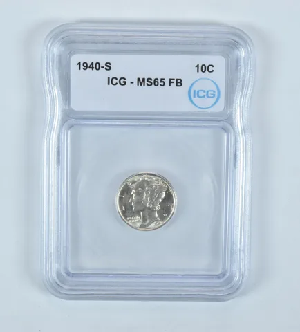 1940-S Mercury Dime MS65 FB ICG