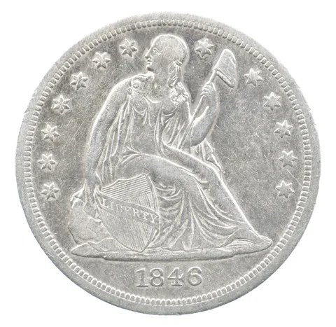 1846-O Seated Liberty Silver Dollar a1917