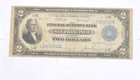 1918 $2 Federal Reserve Bank San Francisco National Currency - Large Note a0926