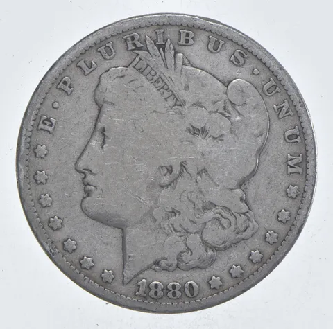 Early - 1880 Morgan Silver Dollar - 90% US Coin *049
