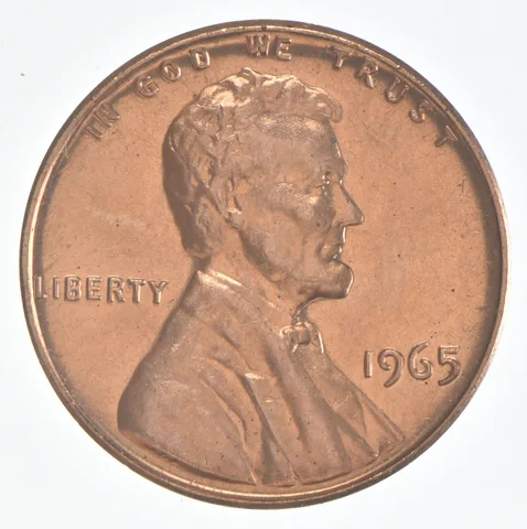 1965 Lincoln Memorial Cent SMS Finish Unc