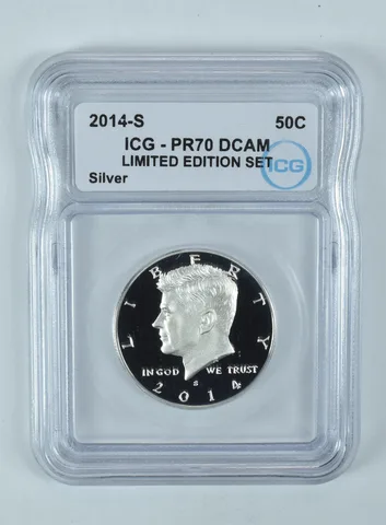 2014-S Kennedy Half Dollar Silver Limited Edition Set PR70 DCAM ICG