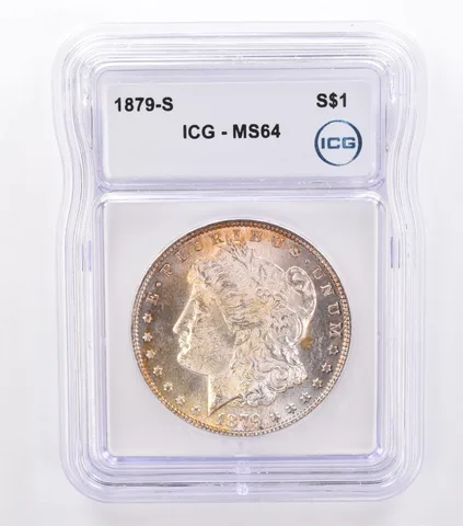 1879-S Morgan Silver Dollar MS64 ICG Beautiful Tone *8708